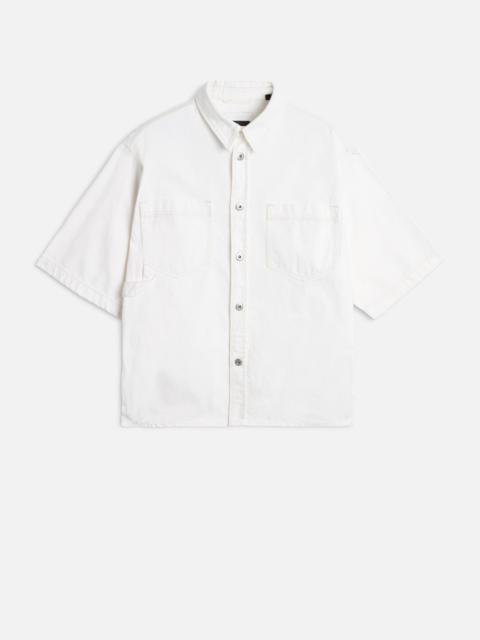 7 For All Mankind SHORT SLEEVE OVERSHIRT in Denim Salty