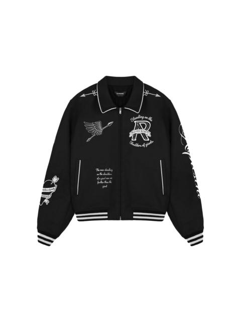 REPRESENT Represent Cherub Wool Varsity Jacket Jet Black