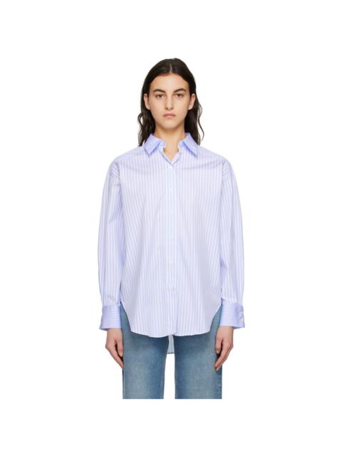 House of Dagmar Blue & White Gina Shirt