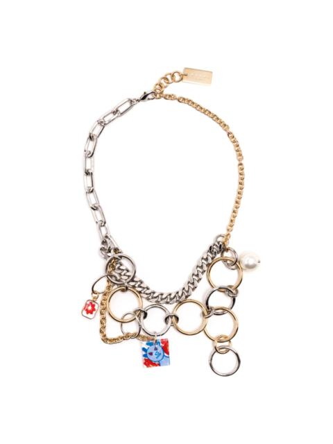 Marni charm-detail chain necklace