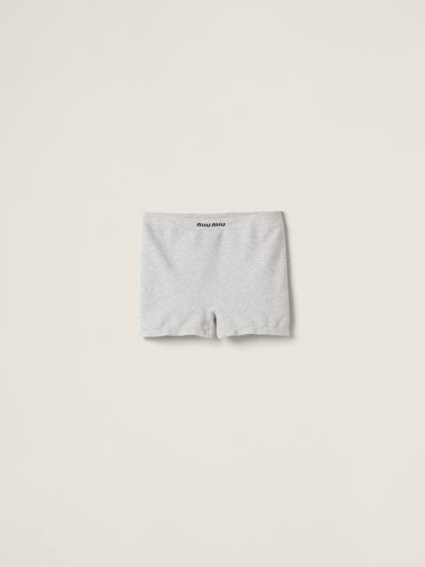 Miu Miu Seamless mélange knit boxer shorts