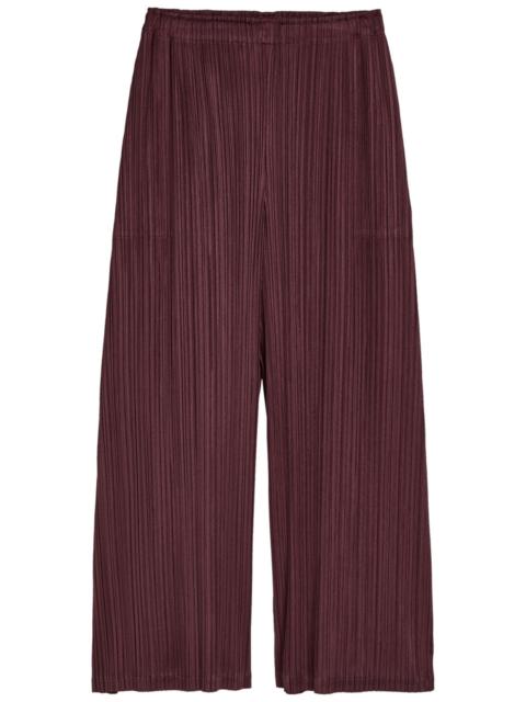 Pleats Please Issey Miyake Pleats Please Issey Miyake Pleated Wide-leg Trousers