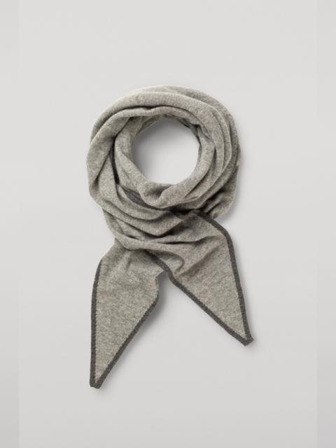 Johnstons of Elgin Ethel Grey Cashmere Diamond Scarf