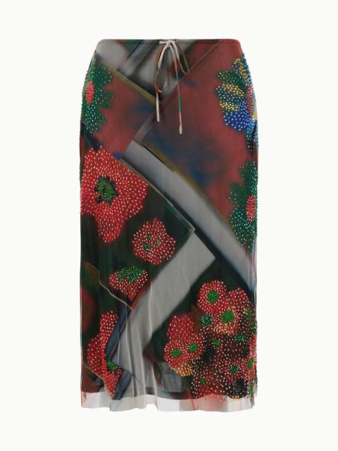STAUD STAUD LUCIA SKIRT SUPERBLOOM SCARF