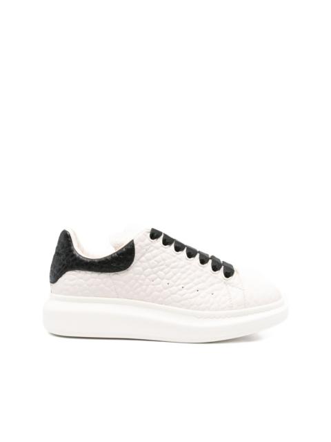 Alexander McQueen Oversized textured leather sneakers