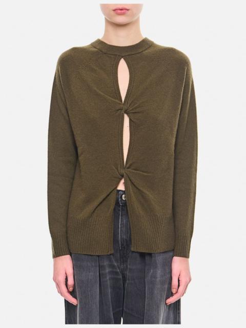 MONUMENT OPEN TWIST CASHMERE SWEATER