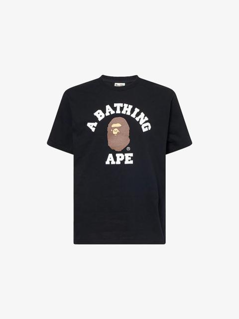 A BATHING APE® College Graphic-Print Cotton-T-Shirt