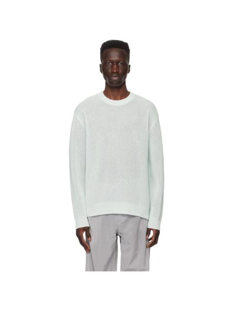 SOLID HOMME Blue Crewneck Sweater