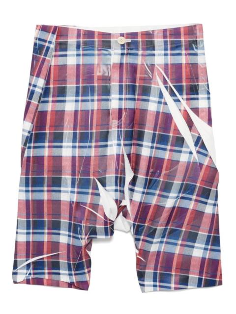 Comme des Garçons SHIRT checked twill shorts