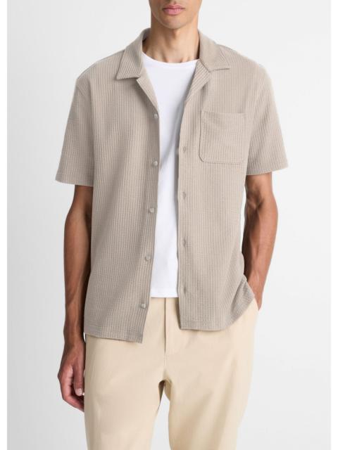 Vince Seersucker-Knit Cotton Cabana Shirt