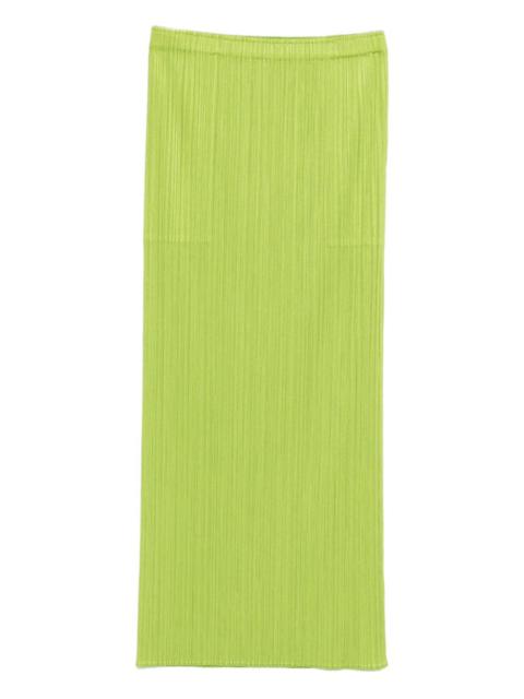 Pleats Please Issey Miyake pleated mid skirt