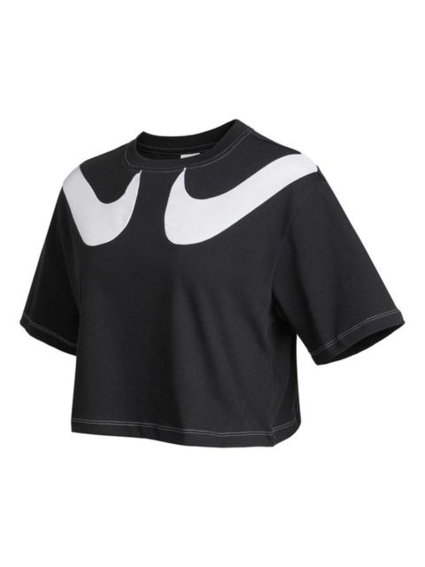 Nike (WMNS) Nike AS W Nike Sportswear SWSH GX MOD CROP SS T Black DD5591-010
