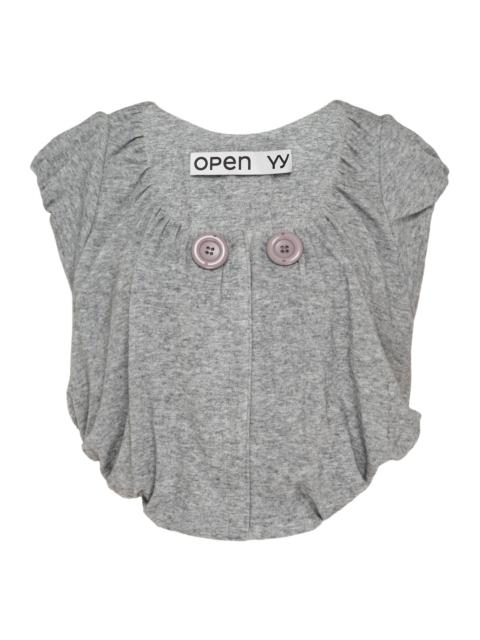 OPEN YY Shirred Jersey Vest