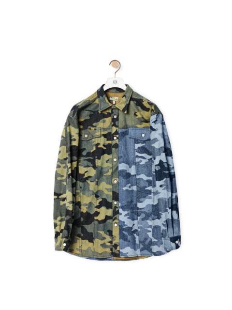 Loewe Camouflage shirt in denim