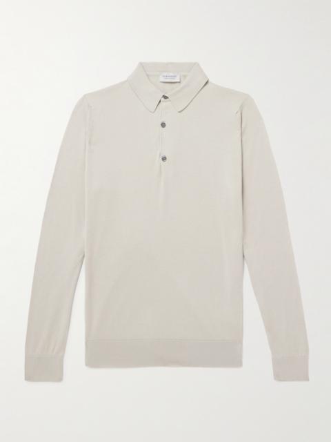 JOHN SMEDLEY Bradwell Slim-Fit Sea Island Cotton Polo Shirt