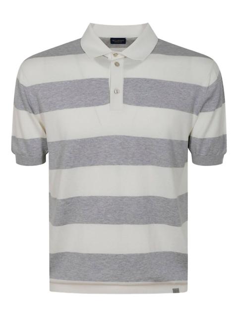 Paul & Shark striped-pattern short-sleeve polo shirt