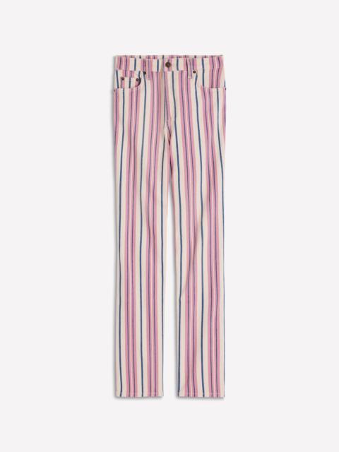 BODEN High Rise Straight Jeans-Pink, Blue & Ivory Stripe