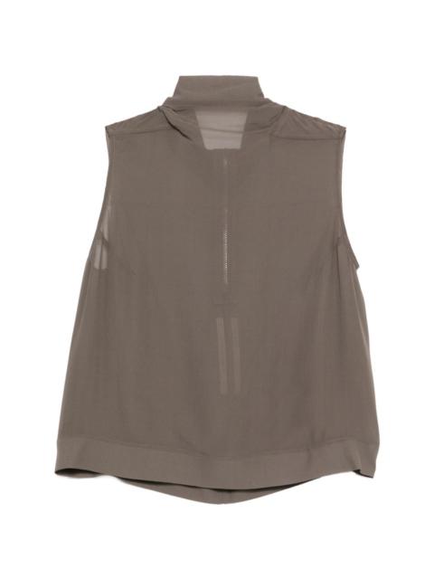 Rick Owens zip-fastening vest