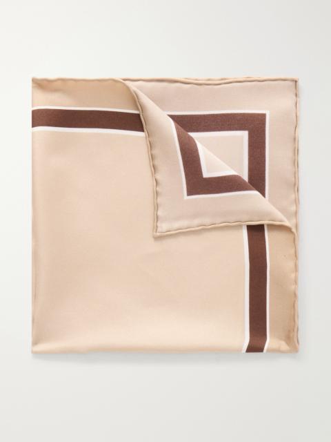 ZEGNA Printed Silk-Twill Pocket Square