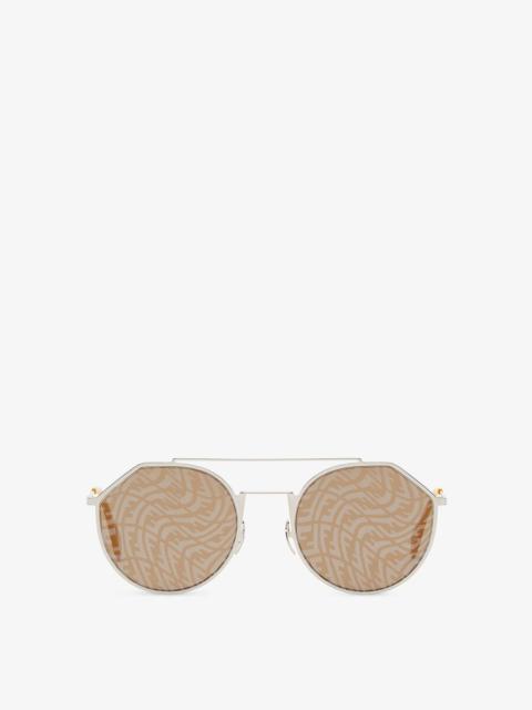 FENDI Silver-colored sunglasses