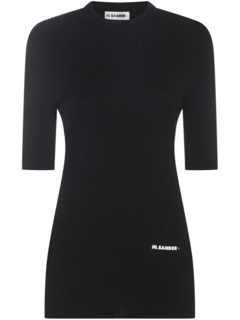 Jil Sander logo-print mini dress