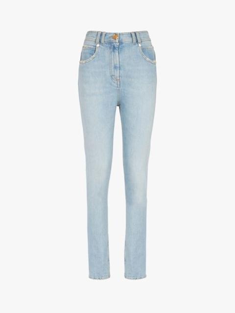Balmain Skinny cut light blue eco-designed jeans