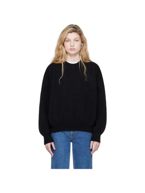 KHAITE Black Margaux Sweater