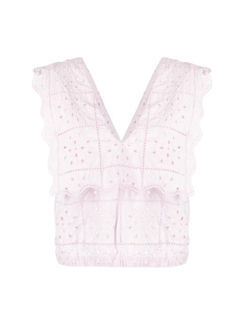 broderie anglaise top