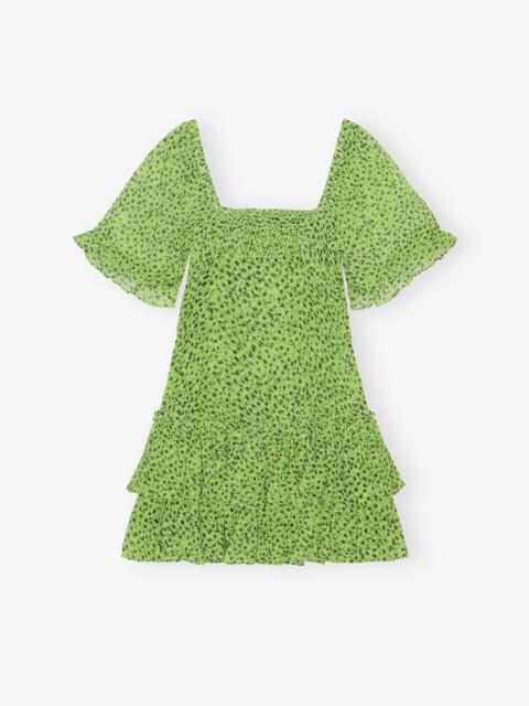 GANNI CHIFFON MINI DRESS