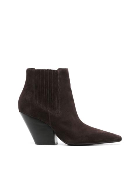 CASADEI Anastasia 100mm Western-style suede boots