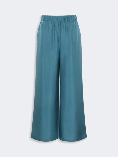 WEEKEND Max Mara ZAINO Cropped silk trousers - LIGHT BLUE