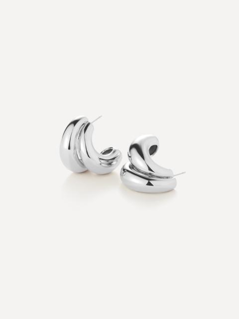 JENNY BIRD Silver-Plated Orla Hoop Earrings