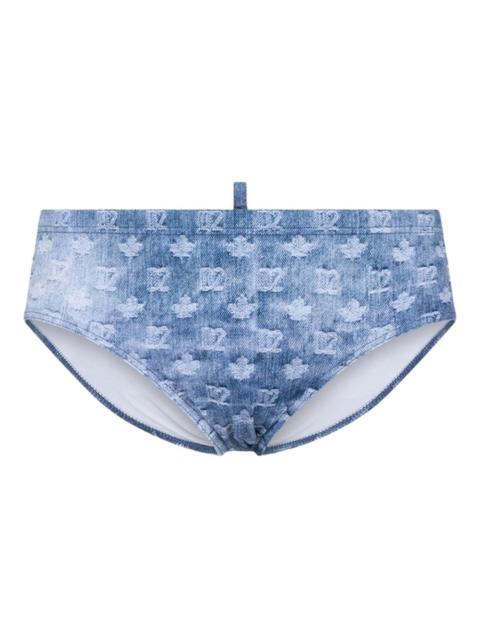 DSQUARED2 monogram-pattern swim brief