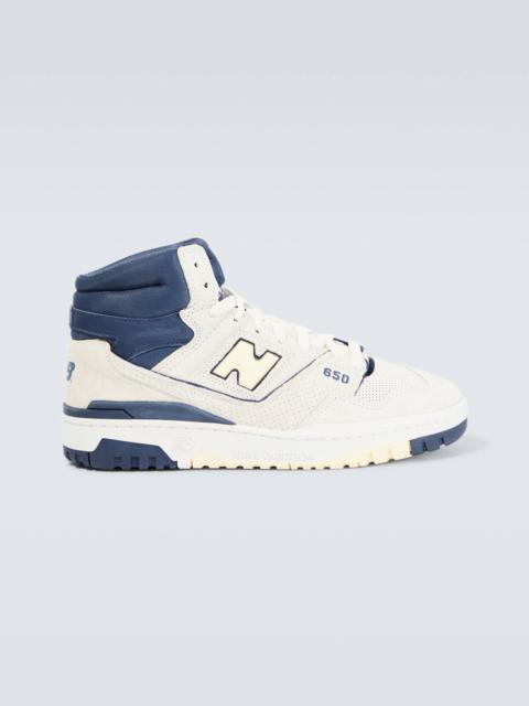 New Balance 650R leather high-top sneakers