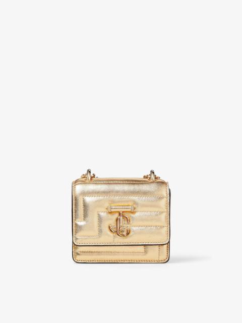 JIMMY CHOO Micro Varenne Avenue Quad
Gold Avenue Nappa Leather Mini Bag