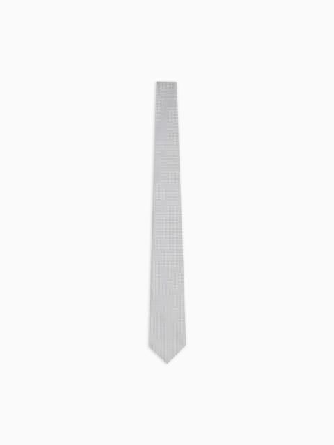 EMPORIO ARMANI TEXTURED PURE SILK TIE