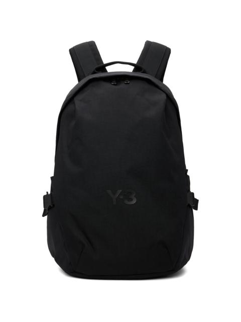 Y-3 Black Bonded-Logo Backpack