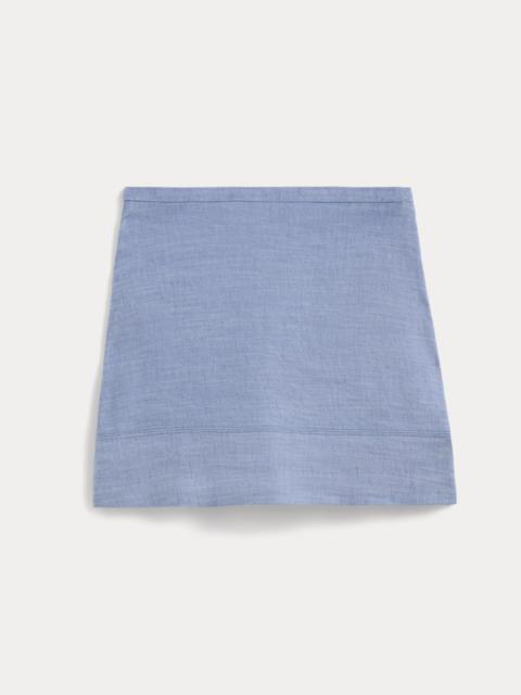EVERLANE THE MINI SKIRT IN STRETCH LINEN