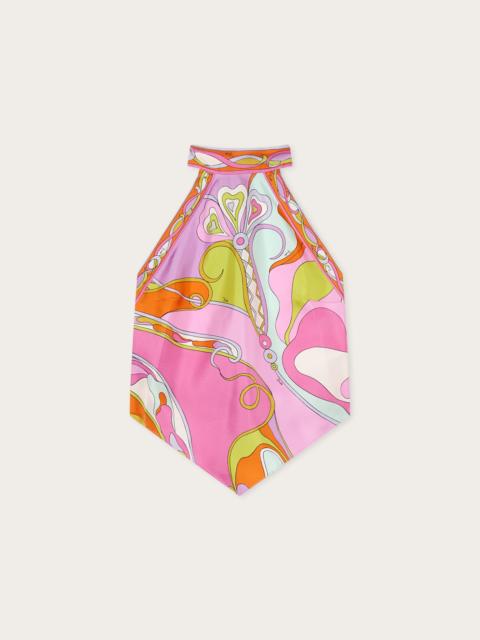 PUCCI ORCHIDEE PRINT SILK TOP