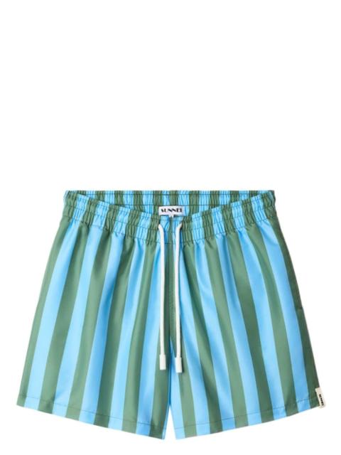 SUNNEI striped swim shorts