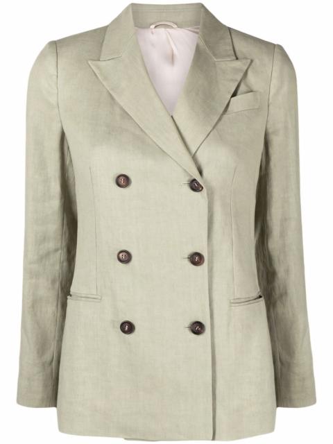 Brunello Cucinelli peak lapels double-breasted blazer