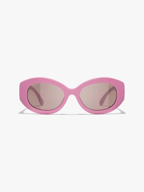 CHANEL Oval Sunglasses
