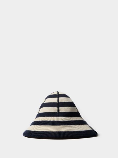 SUNNEI MAGLIAUNITA BUCKET HAT / cream & blue stripes