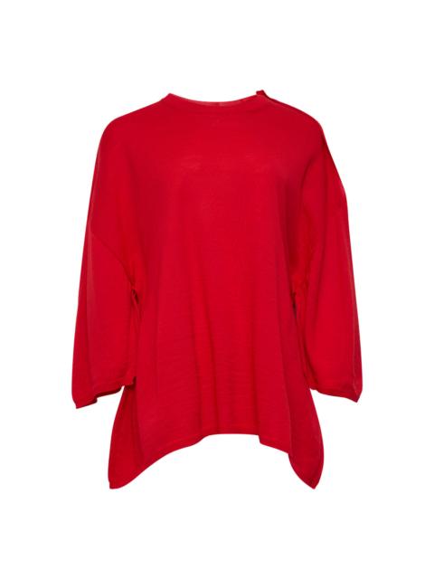 Comme des Garçons Comme des Garçons Oversized Curved Hem Knit Top