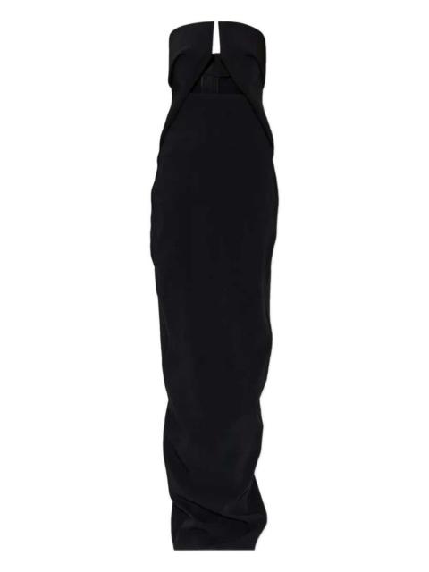 Rick Owens Strapless Cutout Maxi Dress