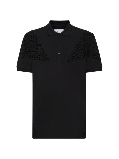 monogram piqué polo shirt