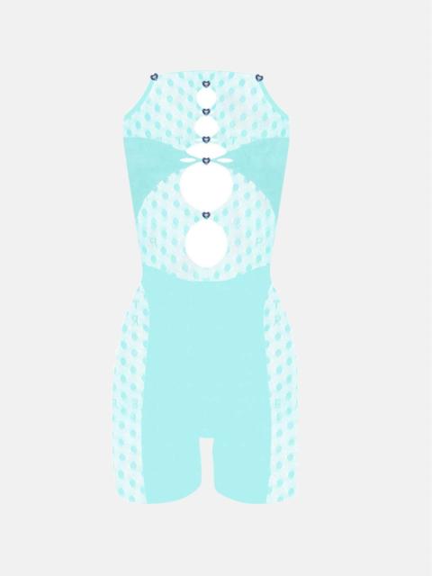POSTER GIRL JETTA JUMPSUIT IN SOFT TURQUOISE