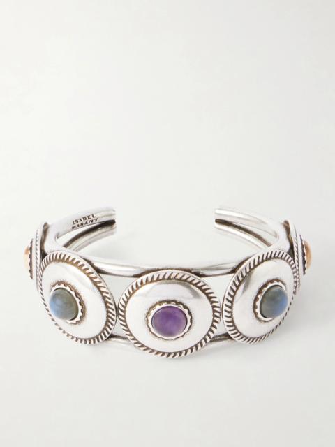 Isabel Marant Lam Silver-tone Stone Cuff