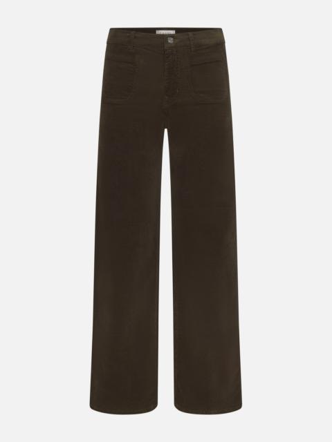 FRAME Le Slim Palazzo Modernist Pocket Corduroy