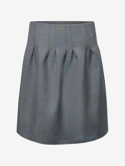 SHUSHU/TONG low-waist pleated skirt